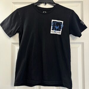 Black Kids Tee with Blue Accents